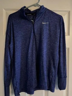 Nike Dri Fit Pullover Heathered Purple thumbnail 1