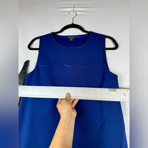 Ann Taylor Royal Blue Scalloped Tank‎ Top thumbnail 6