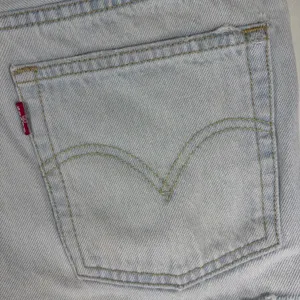 Levis 501 Original Light Denim Cut Off‎ Short High Rise Button Fly Momcore 27 thumbnail 11