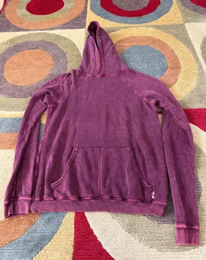FreeCity Superfluff Lux Hoodie Sweatshirt Vintage Wash Dove Hood Size 2 Medium thumbnail 1