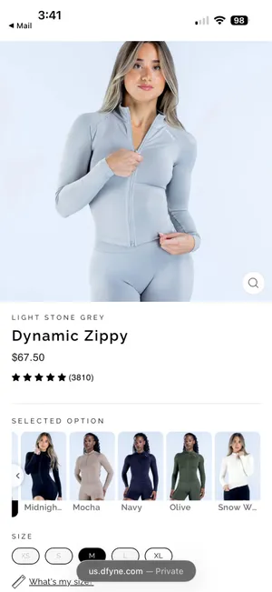 Light stone gray dynamic, zippy DFYNE thumbnail 3