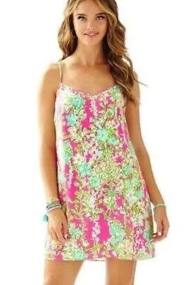 Lilly Pulitzer Slip Dress Silk Dusk thumbnail 1