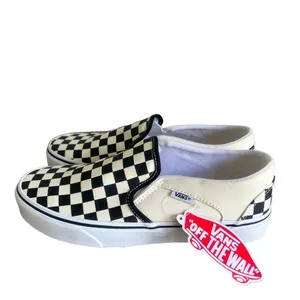 Vans NEW Women's Classic Checkerboard Slip On Shoe Size 9.5 #154 thumbnail 4