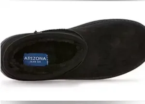 Arizona Jean Co. Women's 'AZ Slater' Black Faux Suede Faux Fur Ankle Boots Size 11M 👢 thumbnail 10