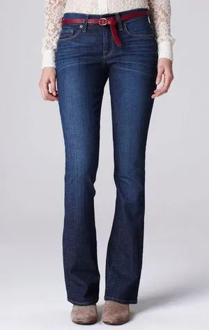 Lucky Brand SOFIA BOOT Jeans Womens Sz 4 Blue Regular Fit Midrise Denim Bootcut thumbnail 1