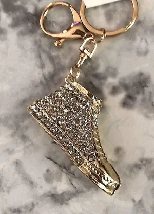 Converse diamond and gold accent bag charm LAST ONE . thumbnail 3