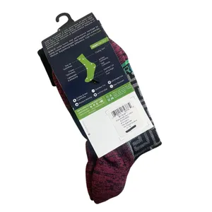 Burlix Moving Mid Calf Crew Socks Women 6-8.5 Black Maze Active Performance Tech thumbnail 3