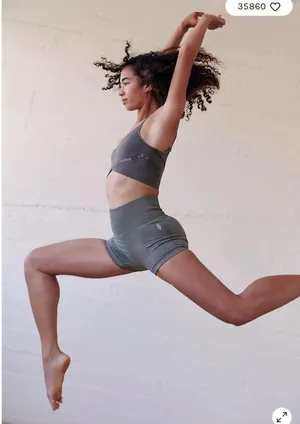 Free People Good Karma Running Shorts M/L thumbnail 4