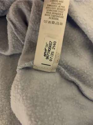 Offline By Aerie Light Blue Cropped Sweatshirt M Oversized Raw Hem Pullover thumbnail 5