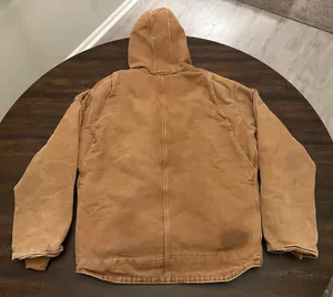 Carhartt J141-211 Washed Duck Sierra Sherpa Lined Jacket Sz Large L Tall Tan thumbnail 16