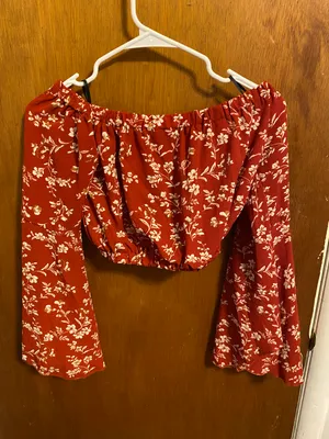 Off The Shoulder Floral Top thumbnail 1