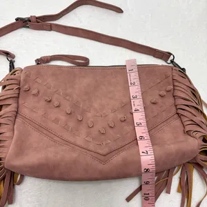 Danielle Nicole Western Pink Crossbody Bag‎ with Fringe thumbnail 10