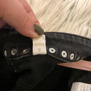 Five Plus Women's Size Small Cropped Jeans Black Fringe Studded Waist thumbnail 7