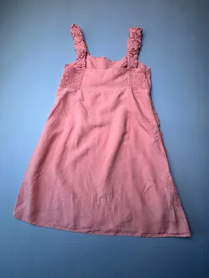 Altar’d State Pink Linen Blend Mini Dress Large Cottagecore Boho Feminine thumbnail 6