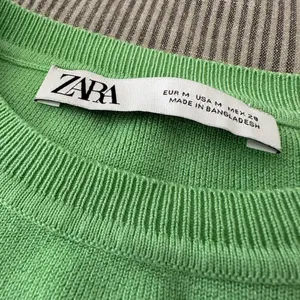 Women’s Zara Trendy Bright Crop Top Shirt Green Sz M Medium Viscose Blend thumbnail 11