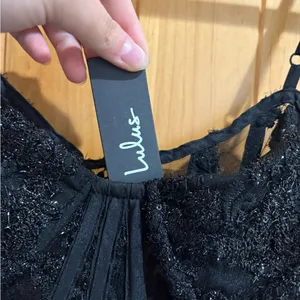 Lulu's Black Lace High-Low Dress thumbnail 8