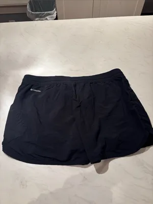 Columbia Women's Black Lightweight nylon Athletic Shorts - Drawstring Waist thumbnail 4