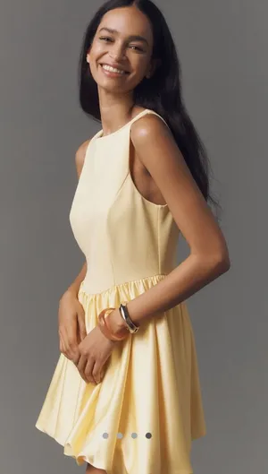 Anthropologie Maeve Boat-Neck Bubble Mini Dress thumbnail 1