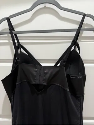 Seduction by Fredricks of Hollywood Black Sheer Fringe Nightie Lingerie Dress thumbnail 7