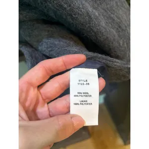 Nü Denmark Ragna Wool Blend Jacket Classic Navy Mix Womens Size Small Blue thumbnail 7