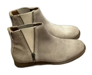 Frye Carly Double Zip Suede Leather Ankle Boots Women's Size 7.5 B Tan thumbnail 1