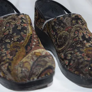 Danskin Clogs, Paisley, Size 39 thumbnail 1