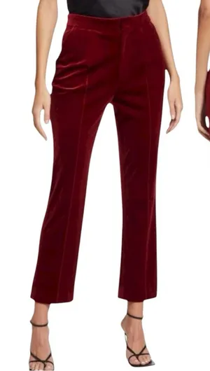 Favorite Daughter The Amore Pant Women’s Red Velvet Maroon Size 4 NWOT thumbnail 1