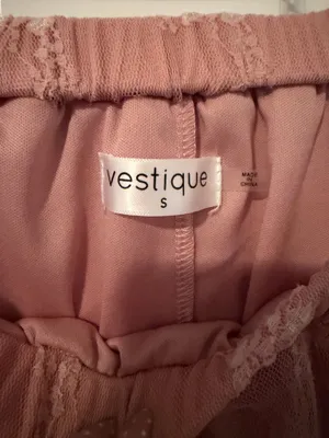 Pink lace vestique skirt thumbnail 3