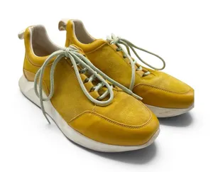 Anthropologie Mustard Yellow Suede Low Top Sneakers Women’s US 7.5 Euro 38 thumbnail 1