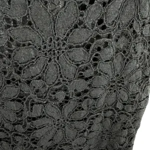 BB Dakota Black Lace Cotton Blend Round Neck V-Neck Back Lined‎ Tank Blouse XS thumbnail 3