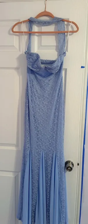 Hello Molly Dress Maxi Blue Floral thumbnail 1