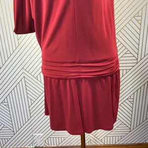 Haute Hippie Crimson Crush‎ Cowl Sleeve Mini Dress thumbnail 6