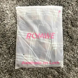 ROMWE Plaid A-Line Dress in Brown, Size L​​​​​​​​ thumbnail 4