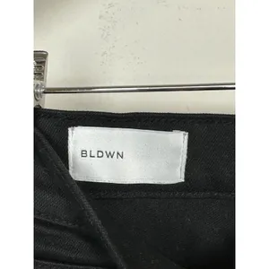 BLDWN Jeans Women 28 Black Vintage Straight Raw Hem Denim 24DU221008 thumbnail 4