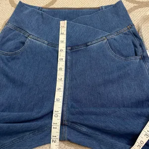 Halara Flex High Waisted Crossover Pocket Washed Flare Jeans Size Medium thumbnail 5