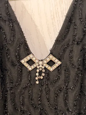 Vintage Poly Black Evening Gown thumbnail 2