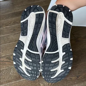 ASICS Gray and Pink Athletic Shoes with Cushioning thumbnail 5
