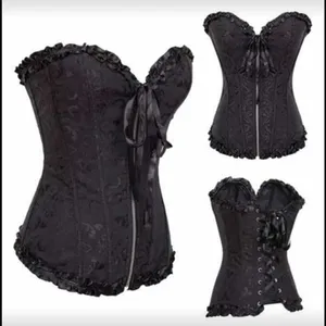 Corset Black Zipper Festival Cosplay New thumbnail 2