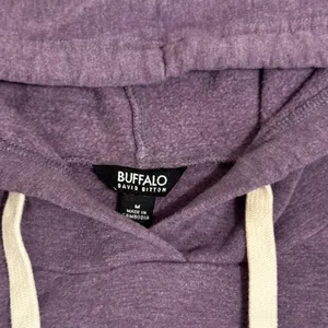 Girls Casual Buffalo David Bitton Purple Cotton Polyester Classic Hoodie Size M thumbnail 4