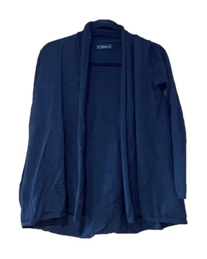 Zara Knit Black Open Front Cardigan thumbnail 1