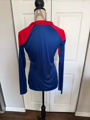Fanatics Chicago Cubs Long Sleeve Quarter Zip Pullover Shirt Size Small thumbnail 3