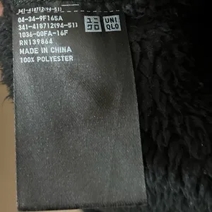 Uniqlo Fluffy Yarn Fleece Full‎ Zip Jacket Sherpa Faux Fur Teddy Coat Size S thumbnail 7