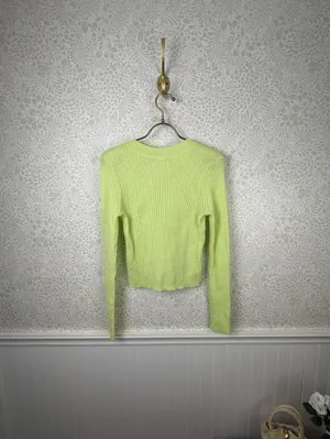 Daily Practice by Anthropologie Long-Sleeve Rib Cropped Jumper - Size - Medium thumbnail 5