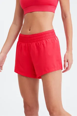 Fabletics Breathe Mid-Rise Run Shorts 3.5” Lipstick Red thumbnail 1