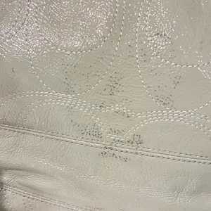 COACH E1120-F15142 Patent Leather Stitched C‎ Tote Shoulder Bag Grey thumbnail 3