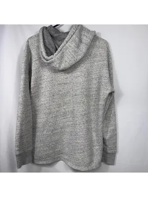 Hollister Gray Marled Pullover Hoodie Medium thumbnail 8