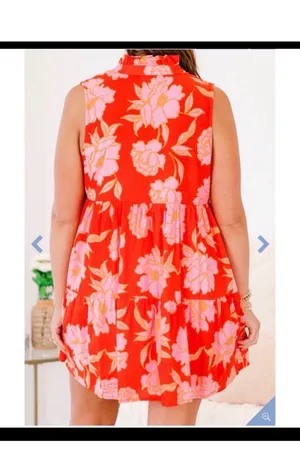 Chic Soul Floral Mini Dress thumbnail 4