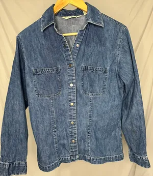 Vintage LL Bean Denim Snap Up Shirt thumbnail 2