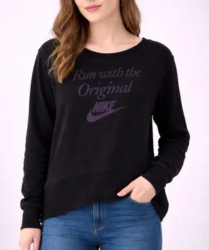Nike “Run With the Original” Black Pullover Sweatshirt S Small thumbnail 1
