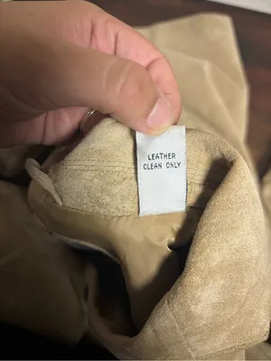 Valerie Stevens Silky Suede 100% Leather Jacket Small Tan Minimalist Blazer Coat thumbnail 5